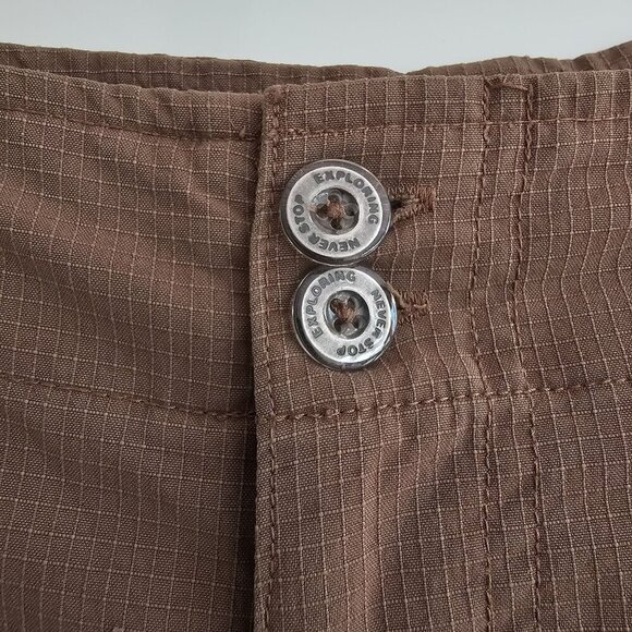 The North Face Womens Brown Ripstop Long Shorts Size 4 Lightweight Outdoor Wear - Picture 7 of 12